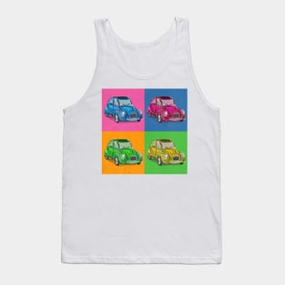 Classic Citroën Deux Chevaux 2CV Loose Sketch - Pop Art Tank Top